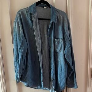 Women's Blue Denim shacket